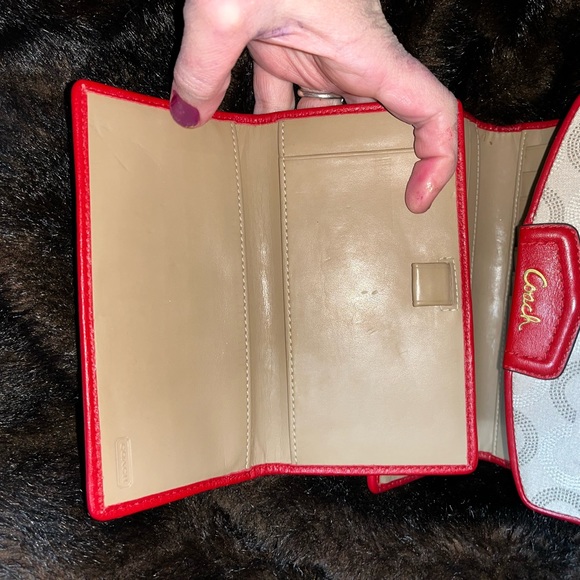 Coach Monogram Wallet w checkbook matching wallet - Picture 4 of 10